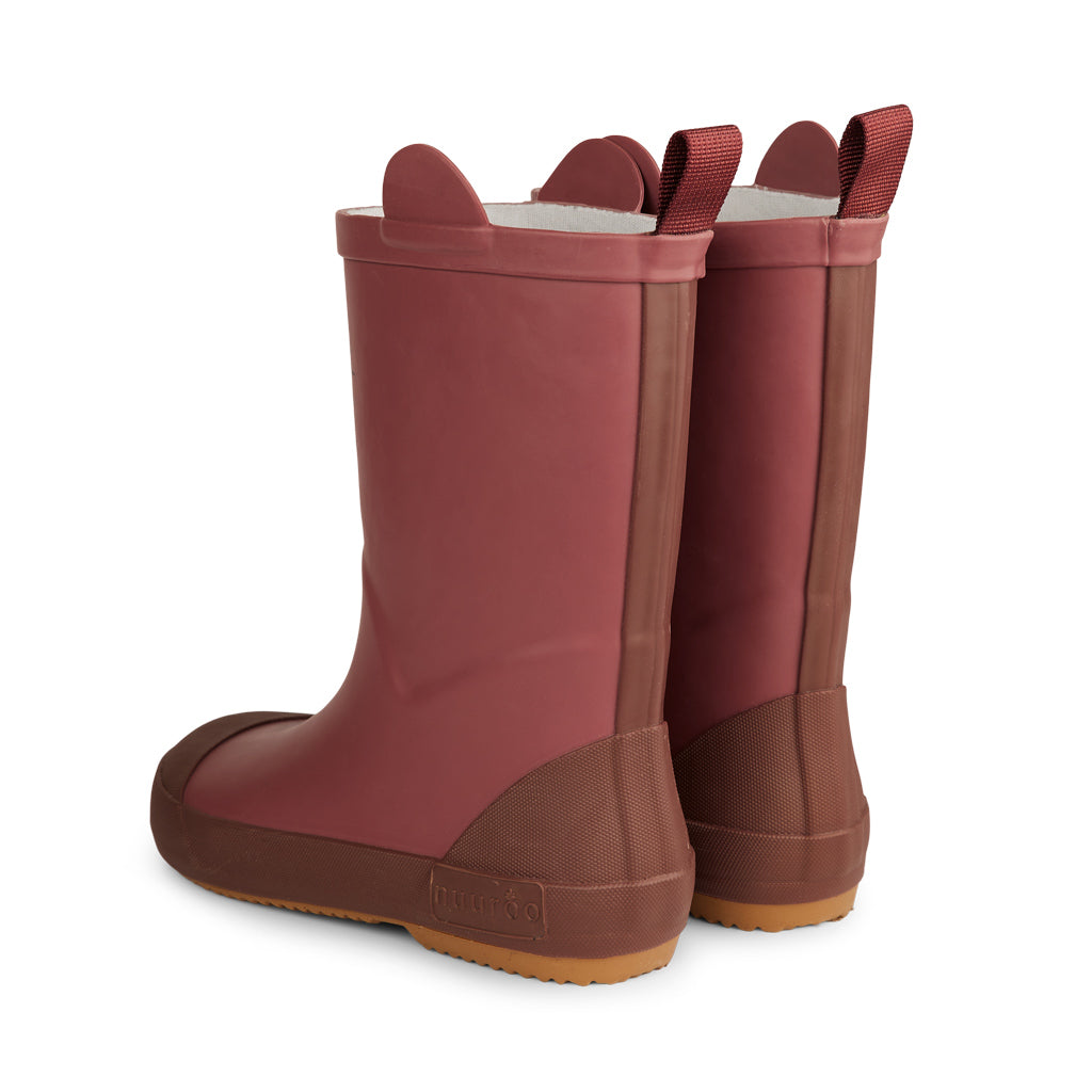 nuuroo Anton animal rubber boots Rubber boots Mahogany