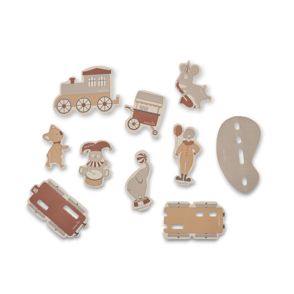 nuuroo Elis foam bath toy 10 pcs Toy Cream carnival train