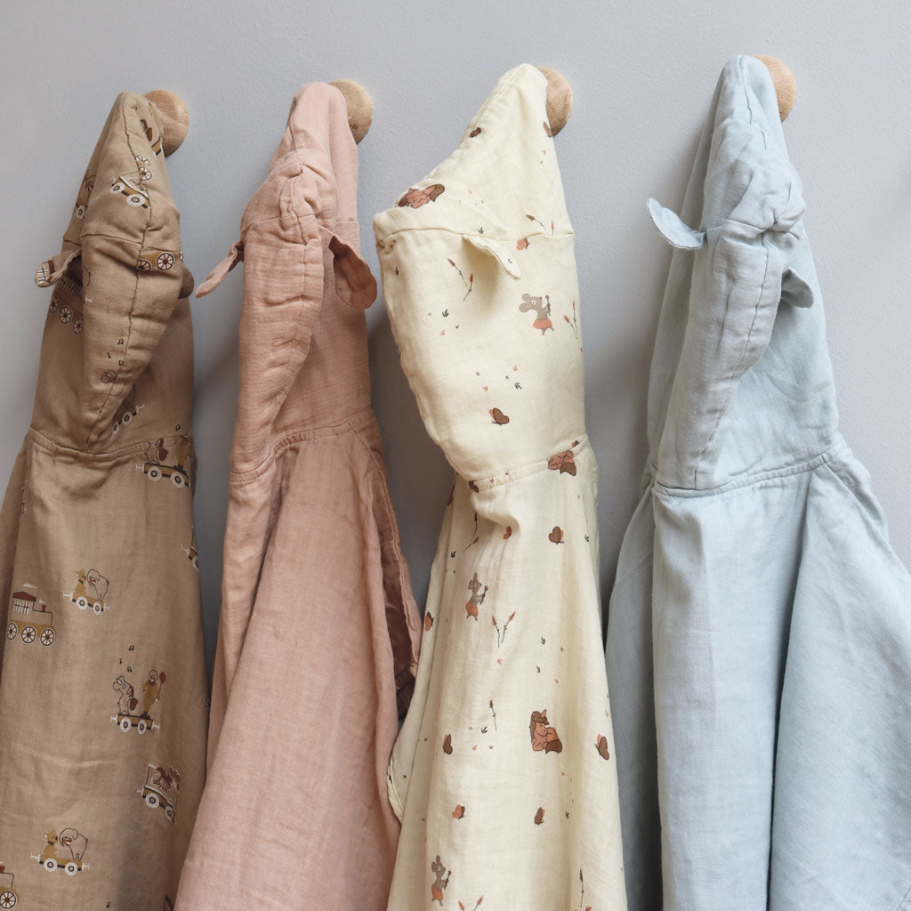 nuuroo Flor muslin poncho Poncho Rose dust