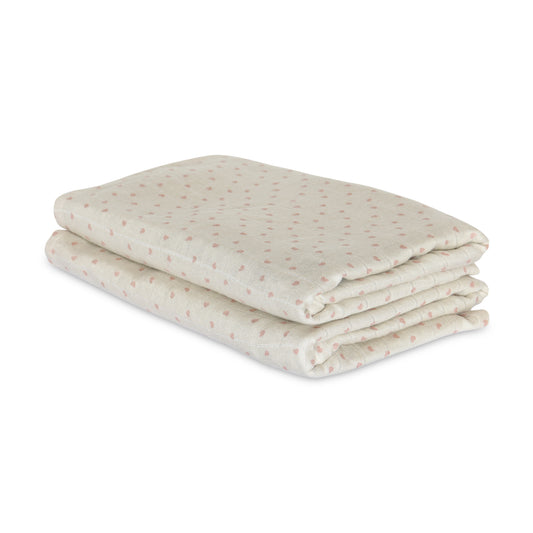 nuuroo Josefine bamboo muslin cloth 2-pack Muslin cloth Hearts
