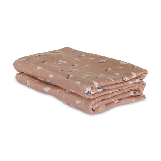 nuuroo Josefine bamboo muslin cloth 2-pack Muslin cloth Unicorn sky