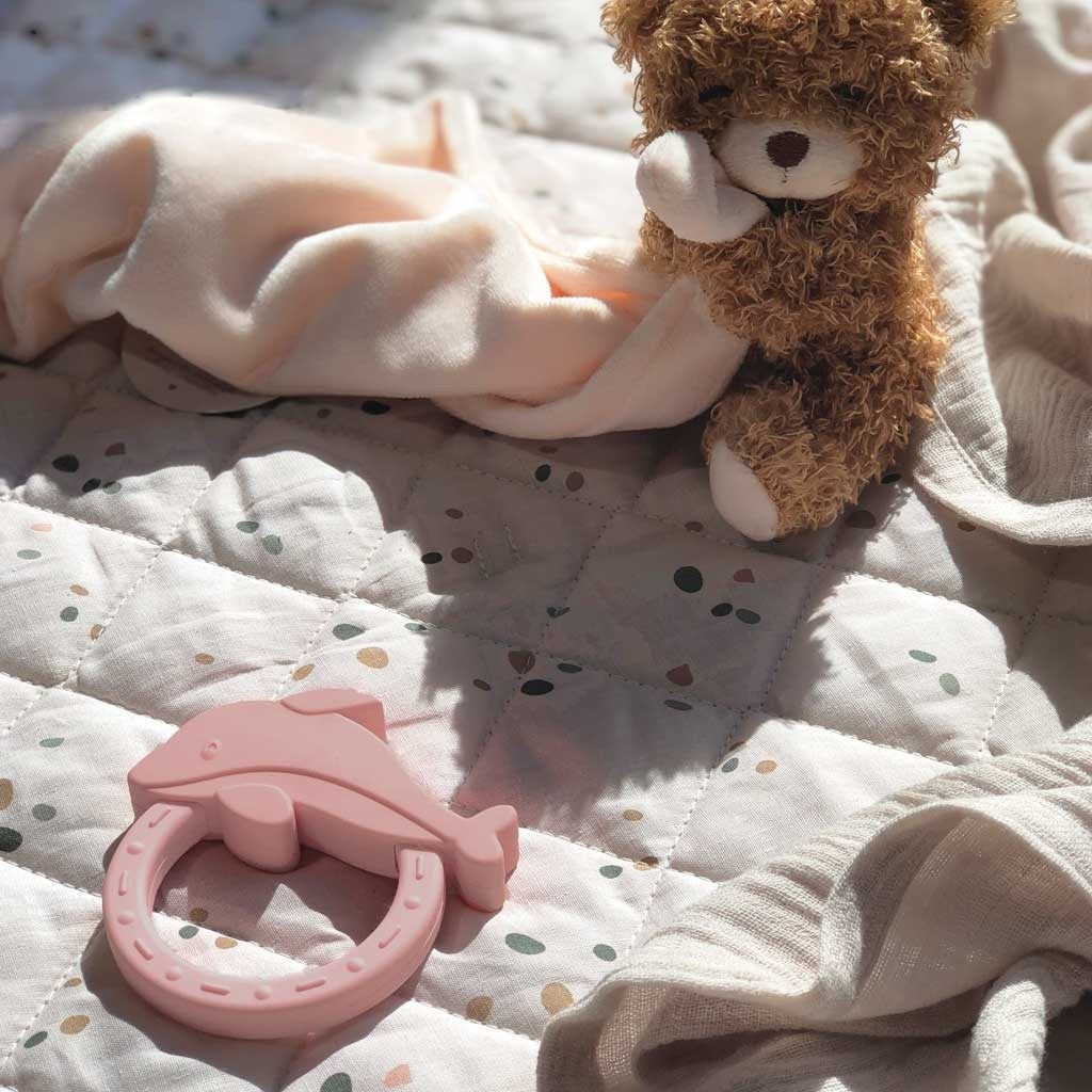 nuuroo Petú Petú - Koly teether Teether Rose Dolphin