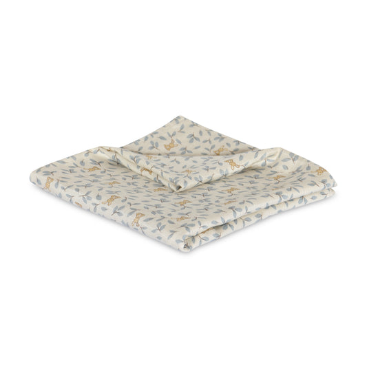 nuuroo Valentin bamboo muslin swaddle Swaddle Bunny leaf