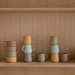 nuuroo Abel silicone cup Cup Olive green / Dusty yellow