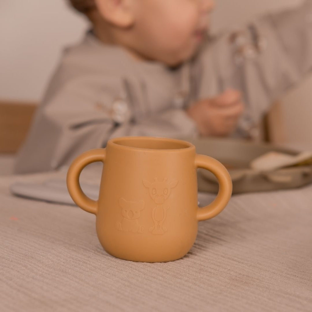 nuuroo Abiola silicone cup Cup Olive green / Dusty yellow