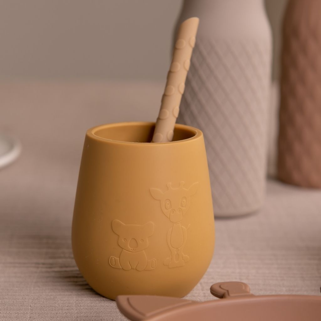 nuuroo Ada silicone straw 8-pack Straw Brown mix