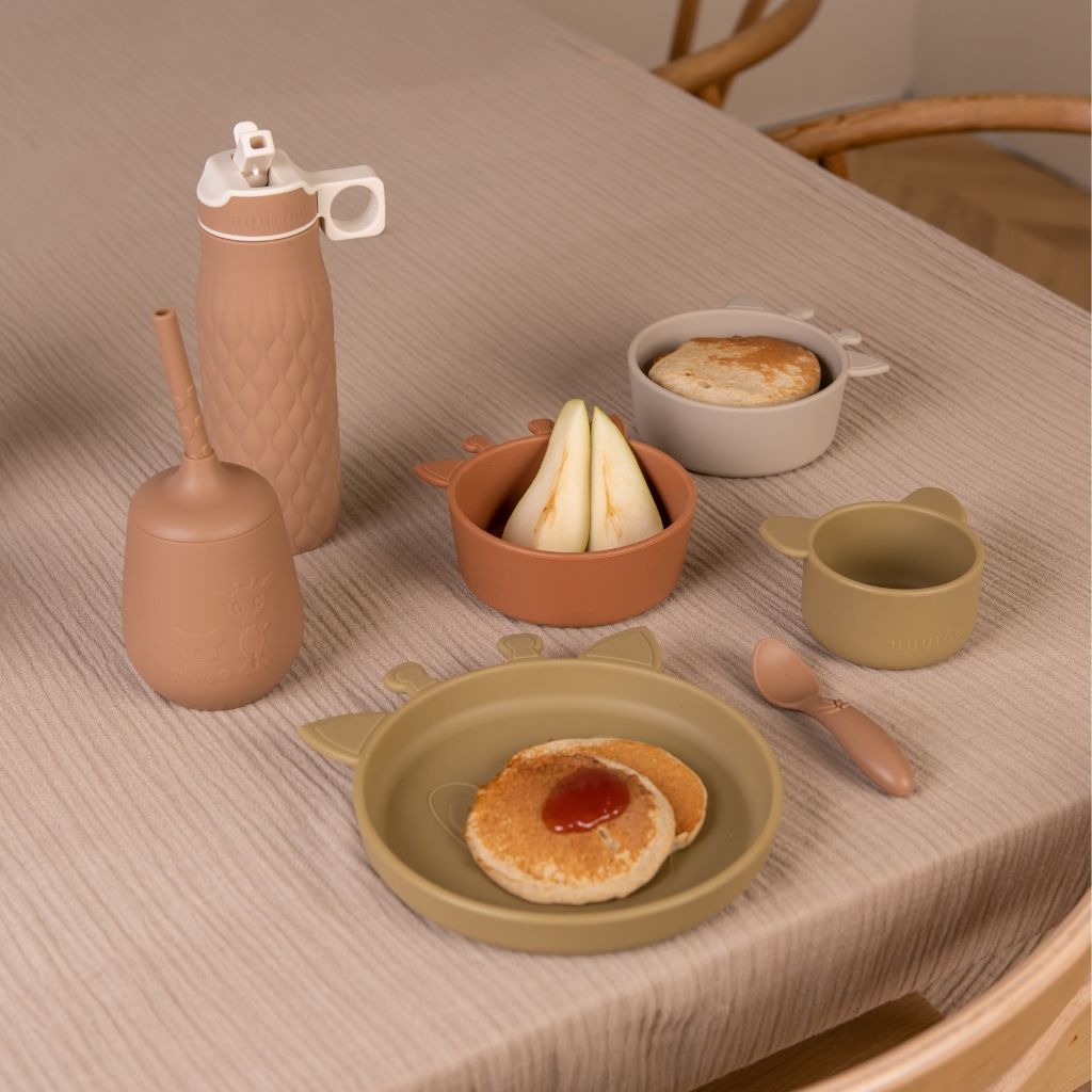 nuuroo Adita silicone cup with straw Cup Chocolate malt