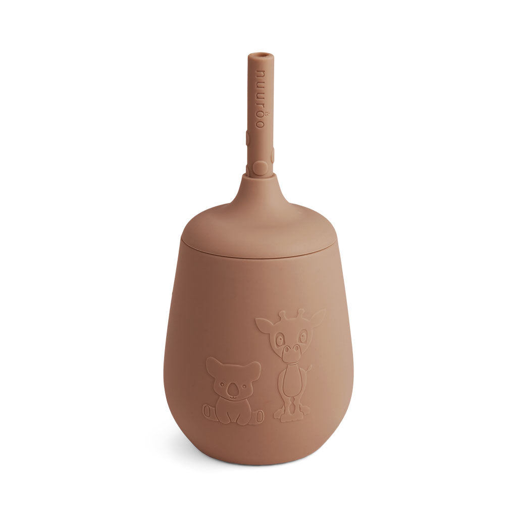 nuuroo Adita silicone cup with straw Cup Chocolate malt