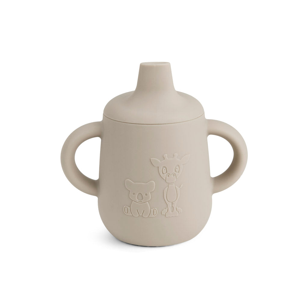 nuuroo Aiko silicone cup with sippy lid Cup Cobblestone