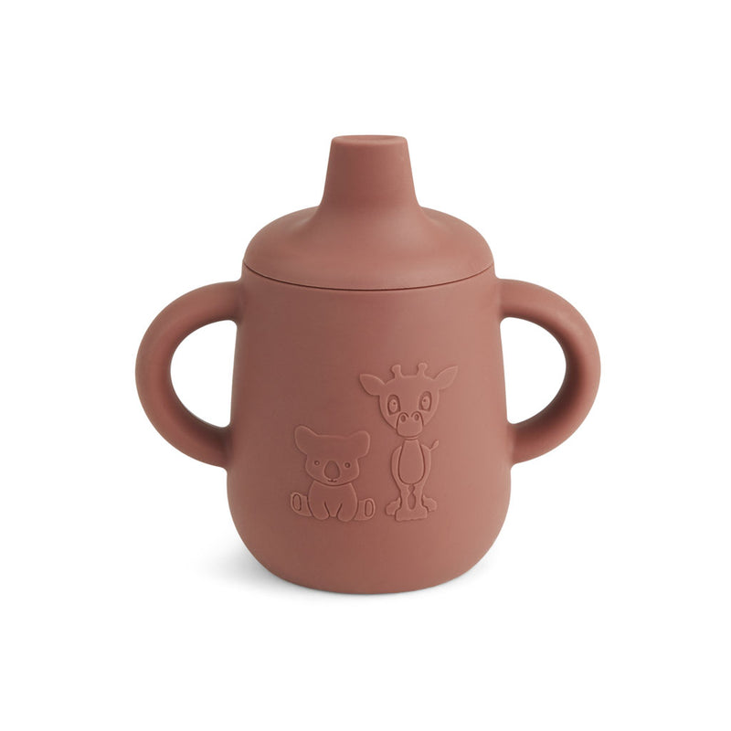 nuuroo Aiko silicone cup with sippy lid Cup Mahogany