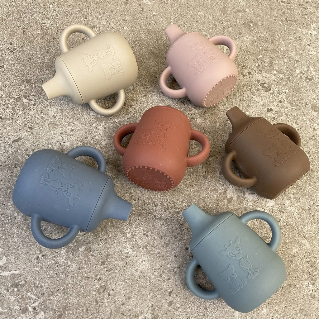 nuuroo Aiko silicone cup with sippy lid Cup Woodrose