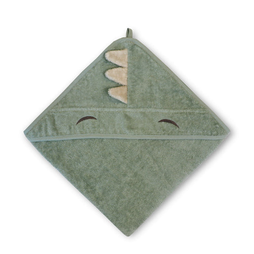 nuuroo Aki hooded baby towel Towel Light green Dino