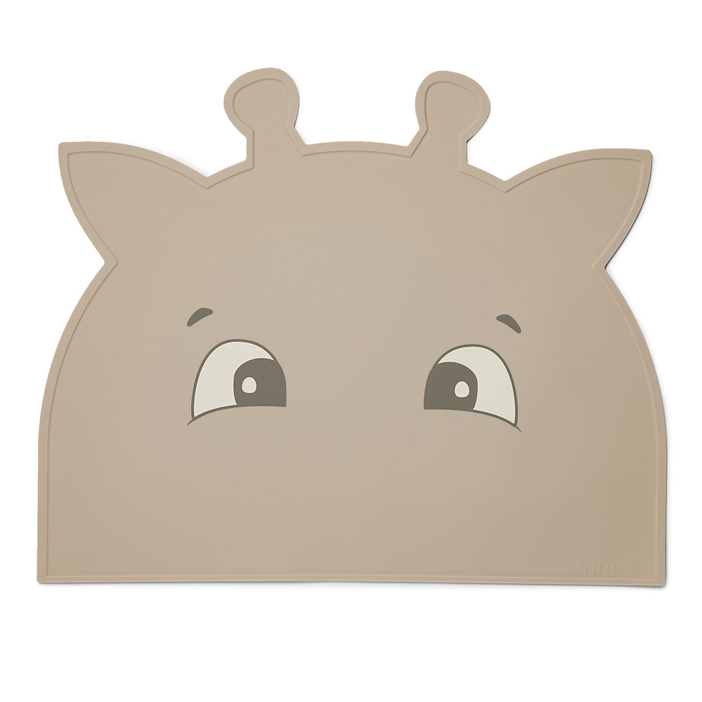 nuuroo Albert silicone placemat Giraffe Placemat Cobblestone