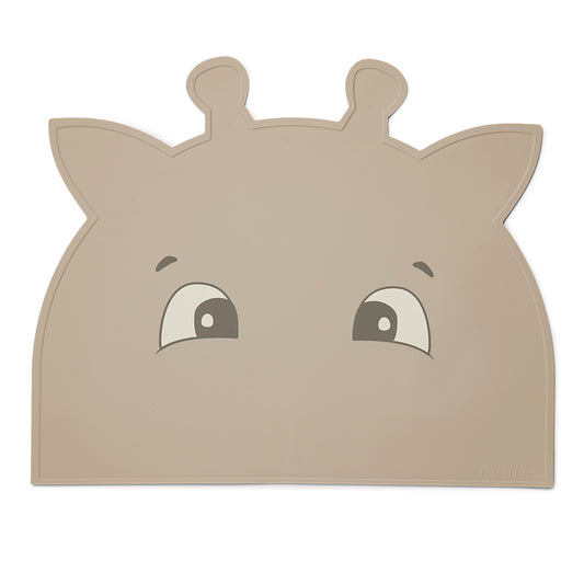 nuuroo Albert silicone placemat Giraffe Placemat Cobblestone