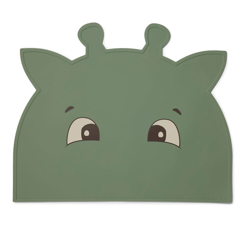 nuuroo Albert silicone placemat Giraffe Placemat Dusty green