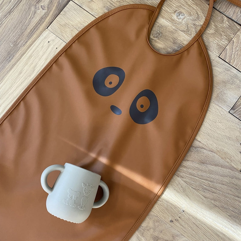 nuuroo Alberte bib Bib Terracotta panda