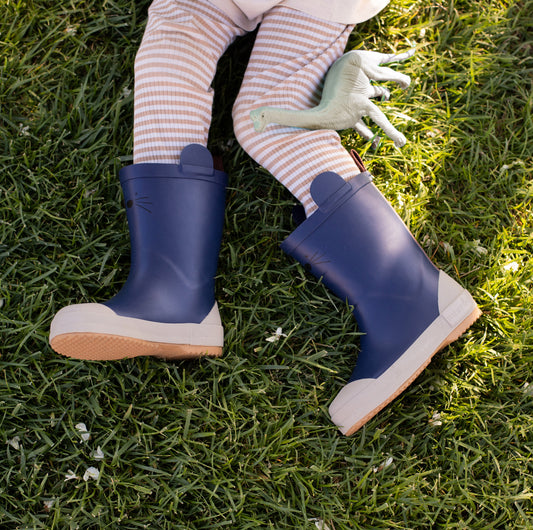 nuuroo Anton animal rubber boots Rubber boots Black Iris