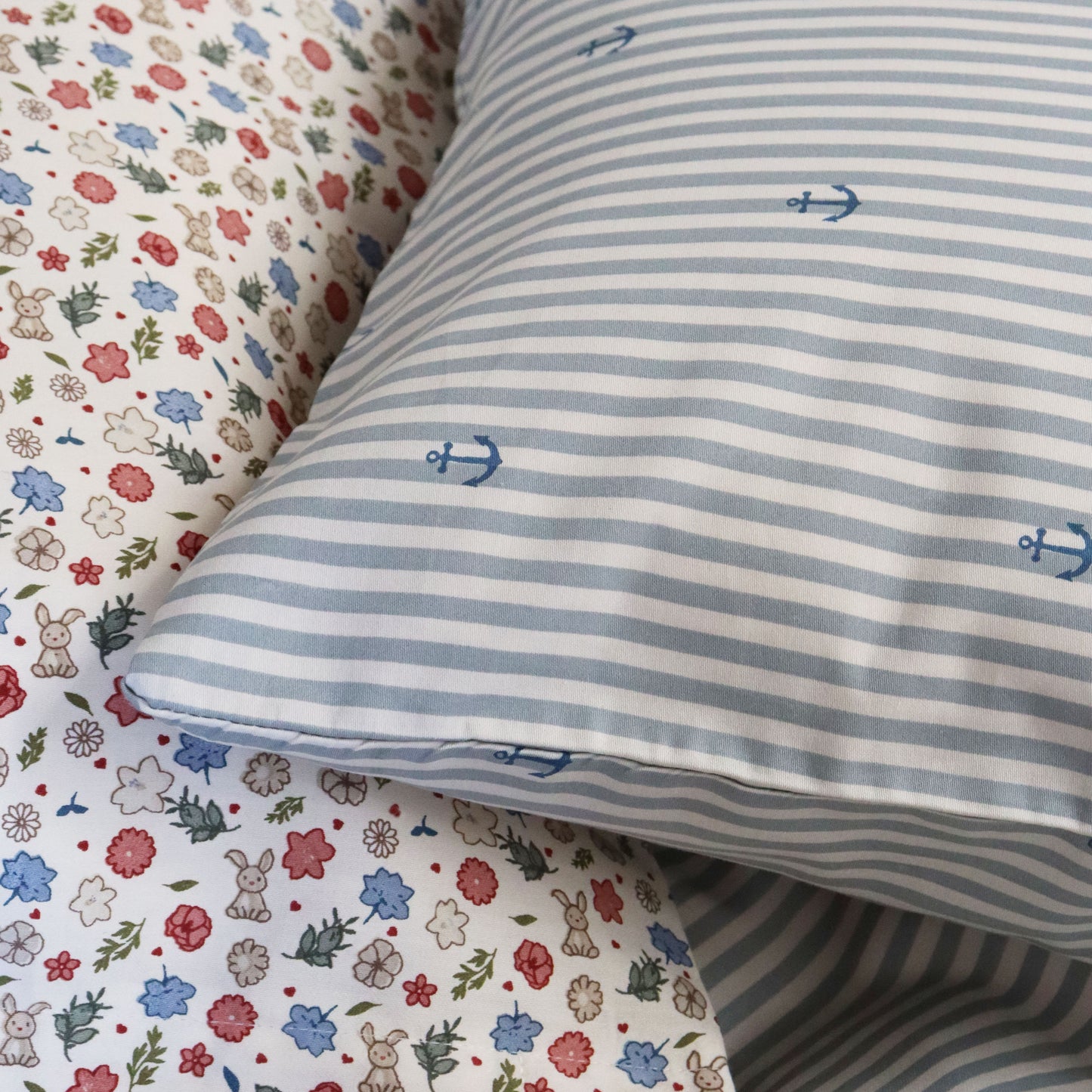 nuuroo Bera baby bed linen Sengetøj Stripe anchor