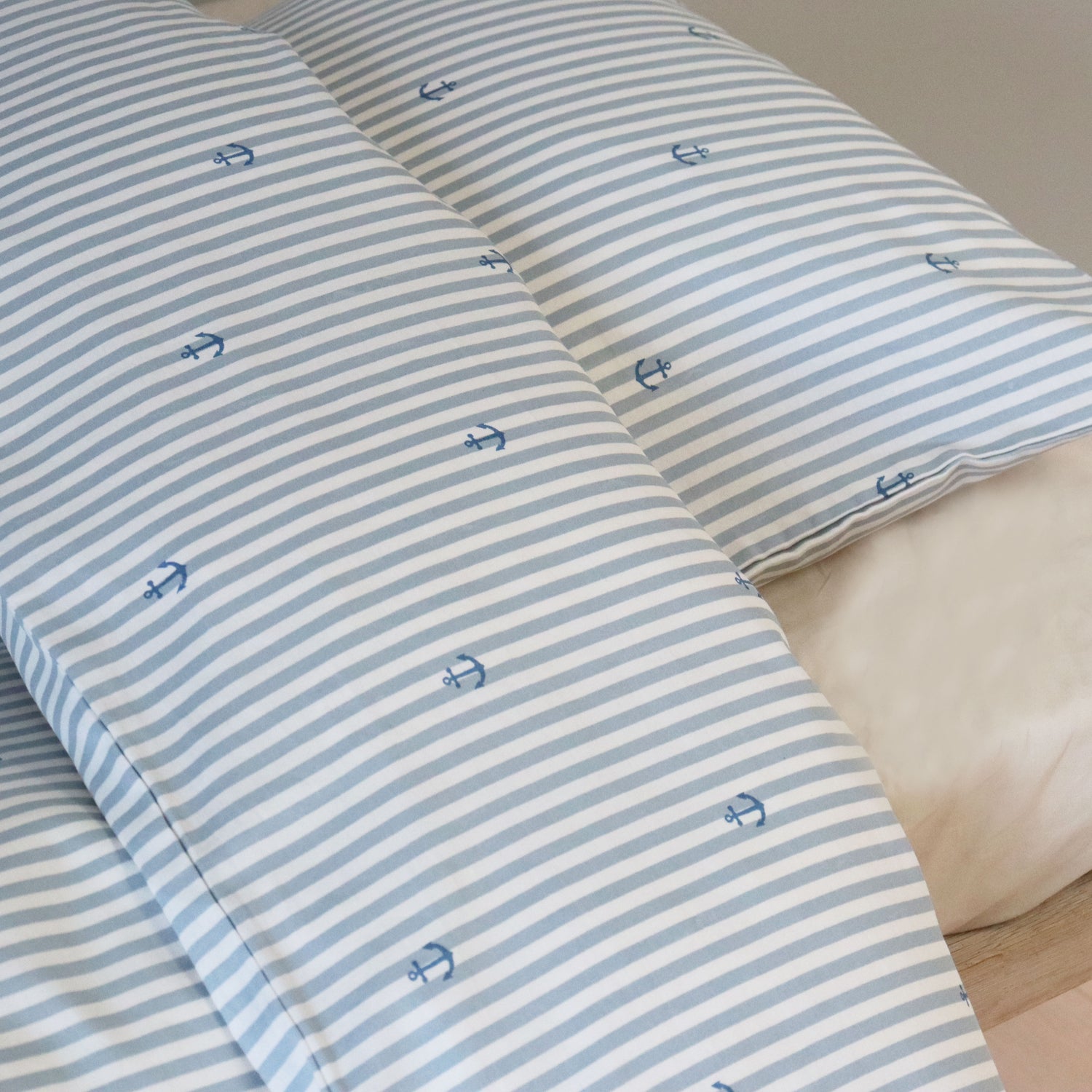 nuuroo Bera baby bed linen Sengetøj Stripe anchor