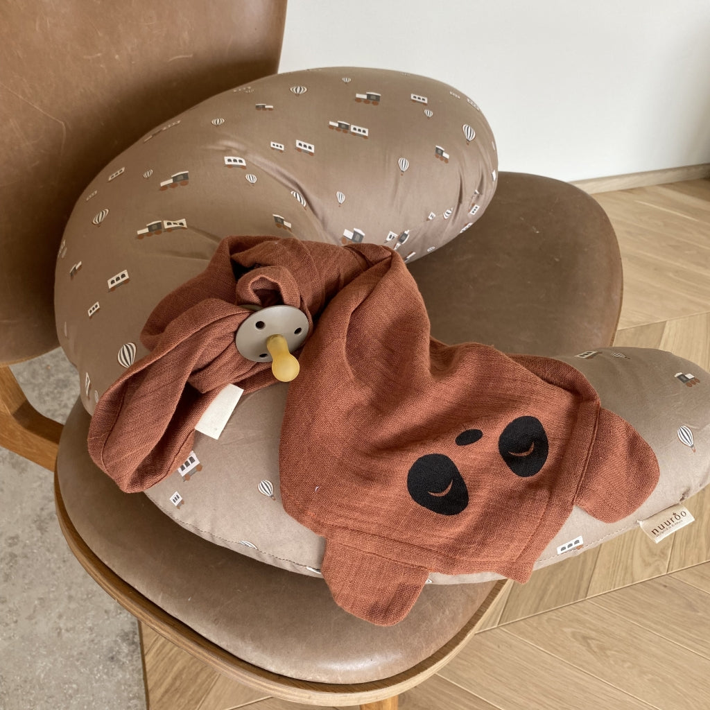 nuuroo Bjørk hugging muslin cloth - 2 pack Muslin cloth Caramel Café