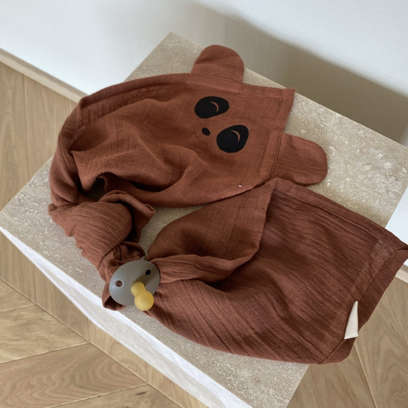 nuuroo Bjørk hugging muslin cloth - 2 pack Muslin cloth Caramel Café