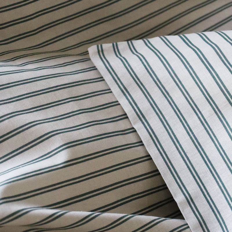 nuuroo By Mats - Junior bed linen Bed linen Green Double Stripe