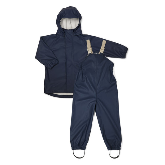 nuuroo Carla rain set - mini Rain wear Black Iris