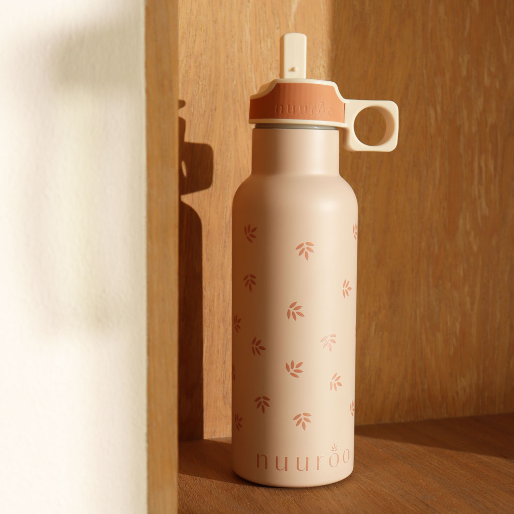 nuuroo Conrad waterbottle - 500 ml Water bottle Cork leaf