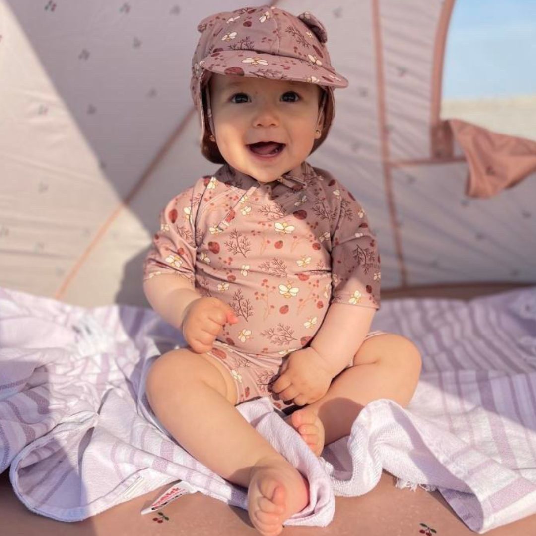 nuuroo Dia swim jumpsuit Swimwear Sand - Flower bee