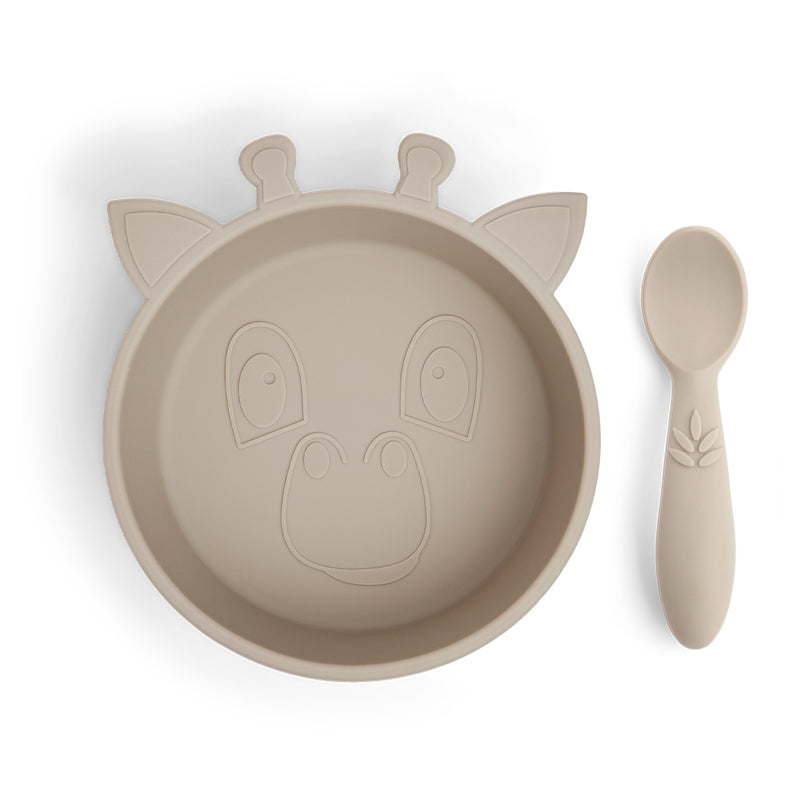 nuuroo Elia silicone dinner set 2-pack Dinner set Cobblestone