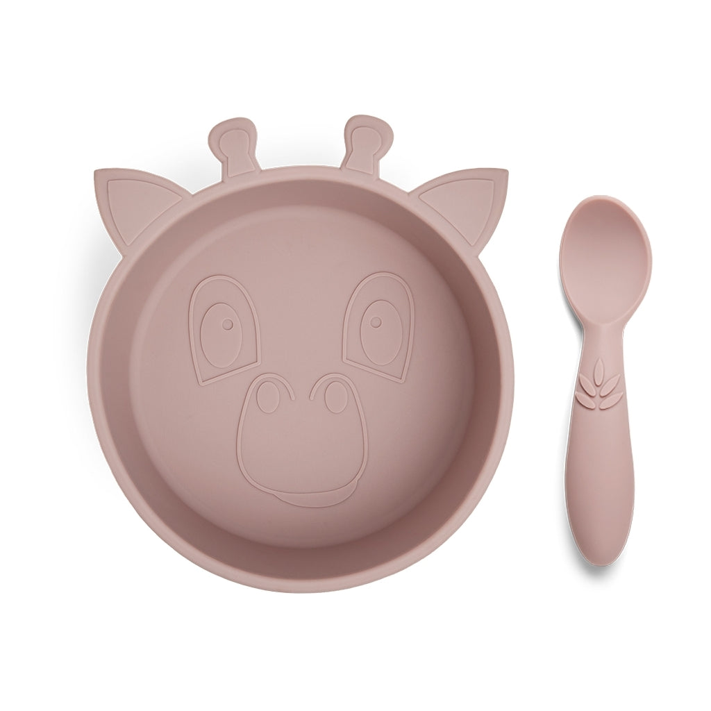 nuuroo Elia silicone dinner set 2-pack Dinner set Woodrose
