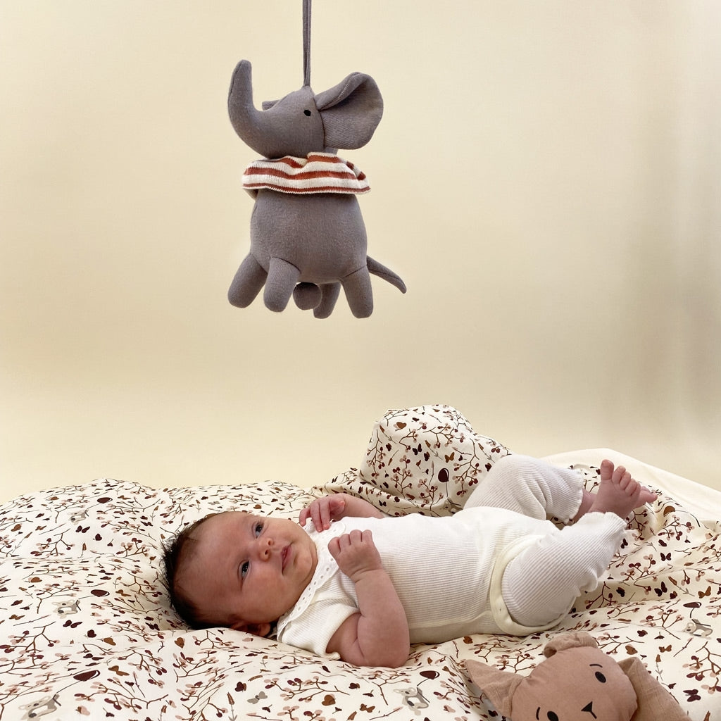 nuuroo Elisa music elephant Rattle Grey - Brown