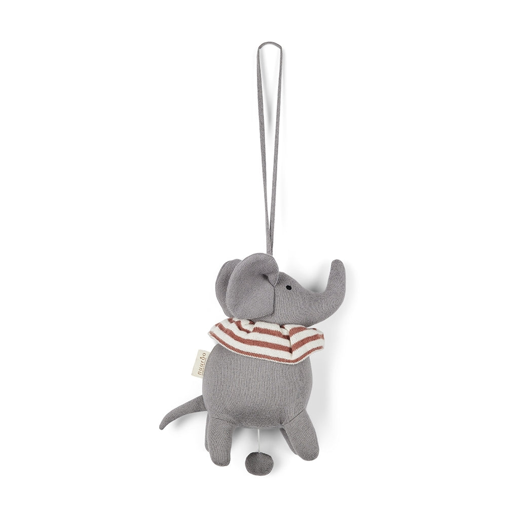 nuuroo Elisa music elephant Rattle Grey - Brown