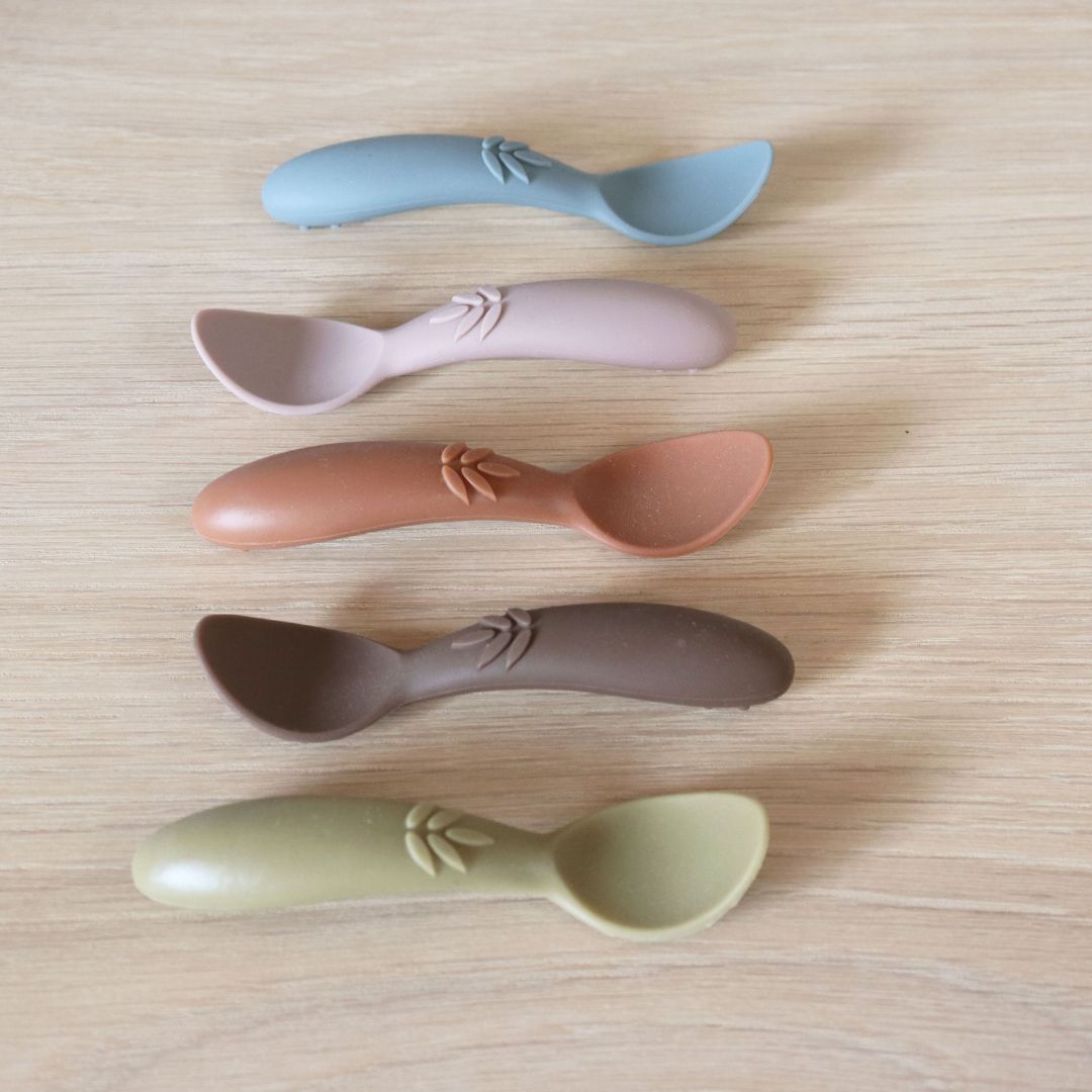 nuuroo Ella silicone spoon - 3 pack Bestik Woodrose