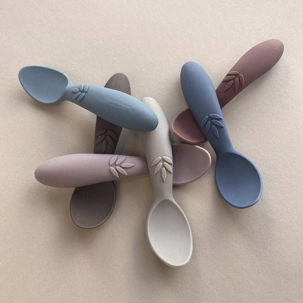nuuroo Ella silicone spoon - 3 pack Cutlery Acorn