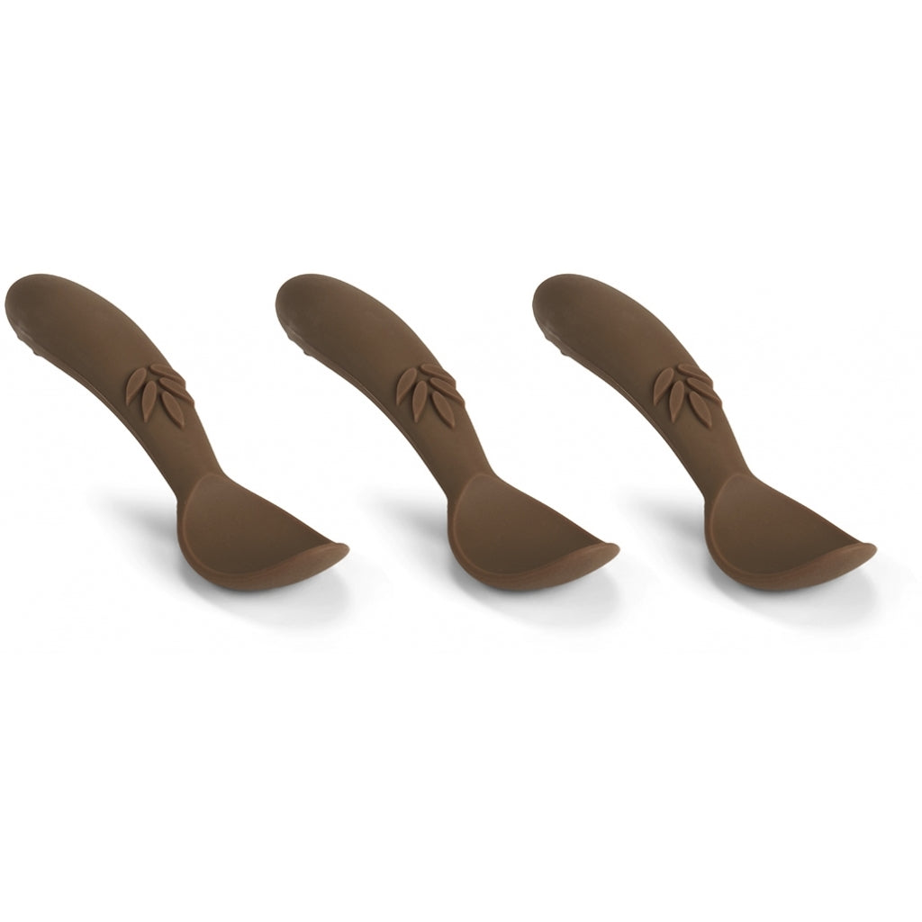 nuuroo Ella silicone spoon - 3 pack Cutlery Acorn