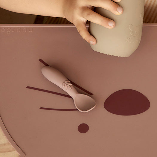 nuuroo Ella silicone spoon - 3 pack Bestik Woodrose