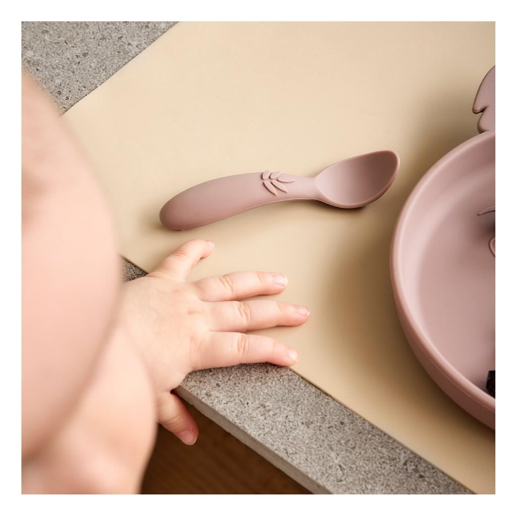 nuuroo Ella silicone spoon - 3 pack Bestik Woodrose