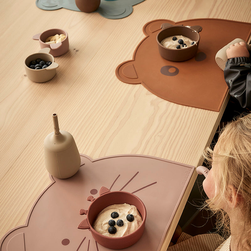nuuroo Ester silicone placemat Placemat Woodrose