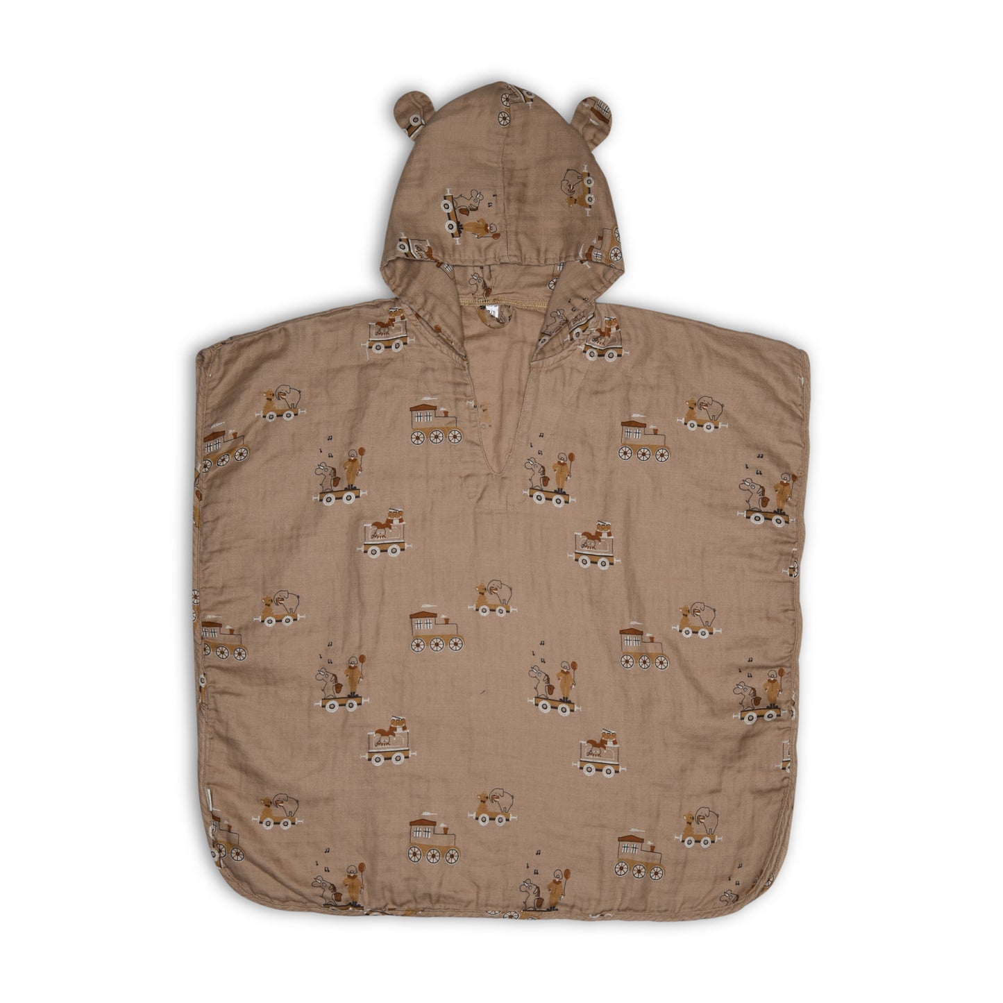 nuuroo Flor muslin poncho Poncho Carnival train