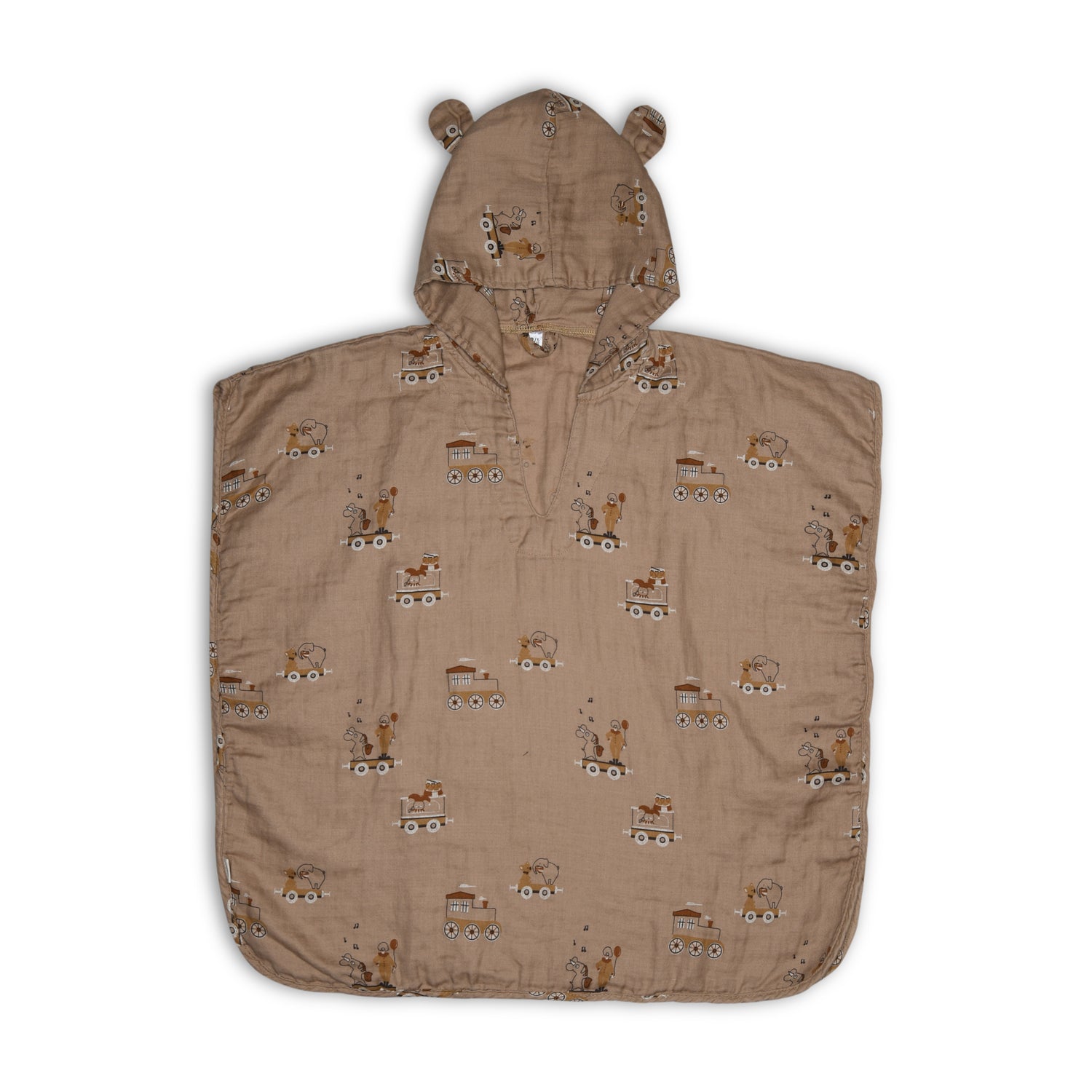 nuuroo Flor muslin poncho Poncho Carnival train