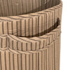 nuuroo Hunter quilted storage bag - medium Bed linen Cream stripe