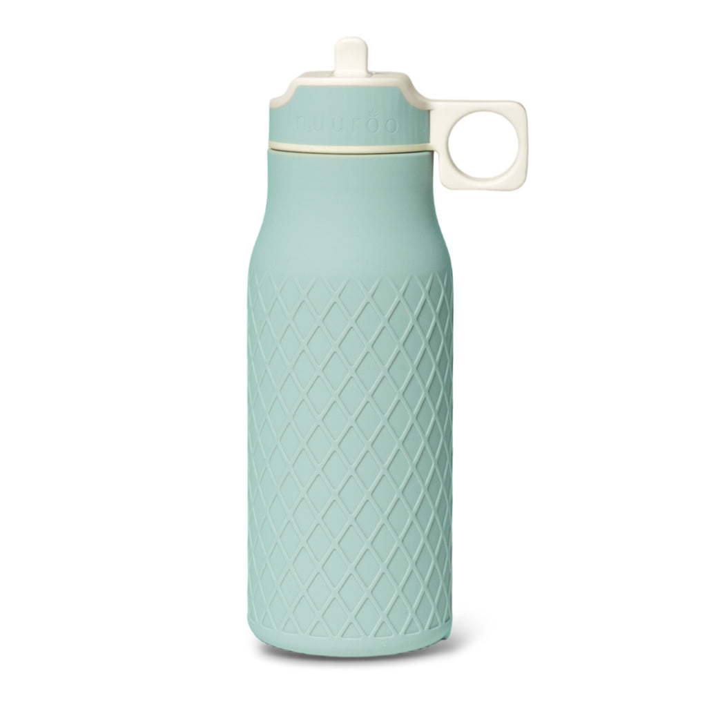 nuuroo Isa silicone drinking bottle 400 ml Drinking bottle Desert sage