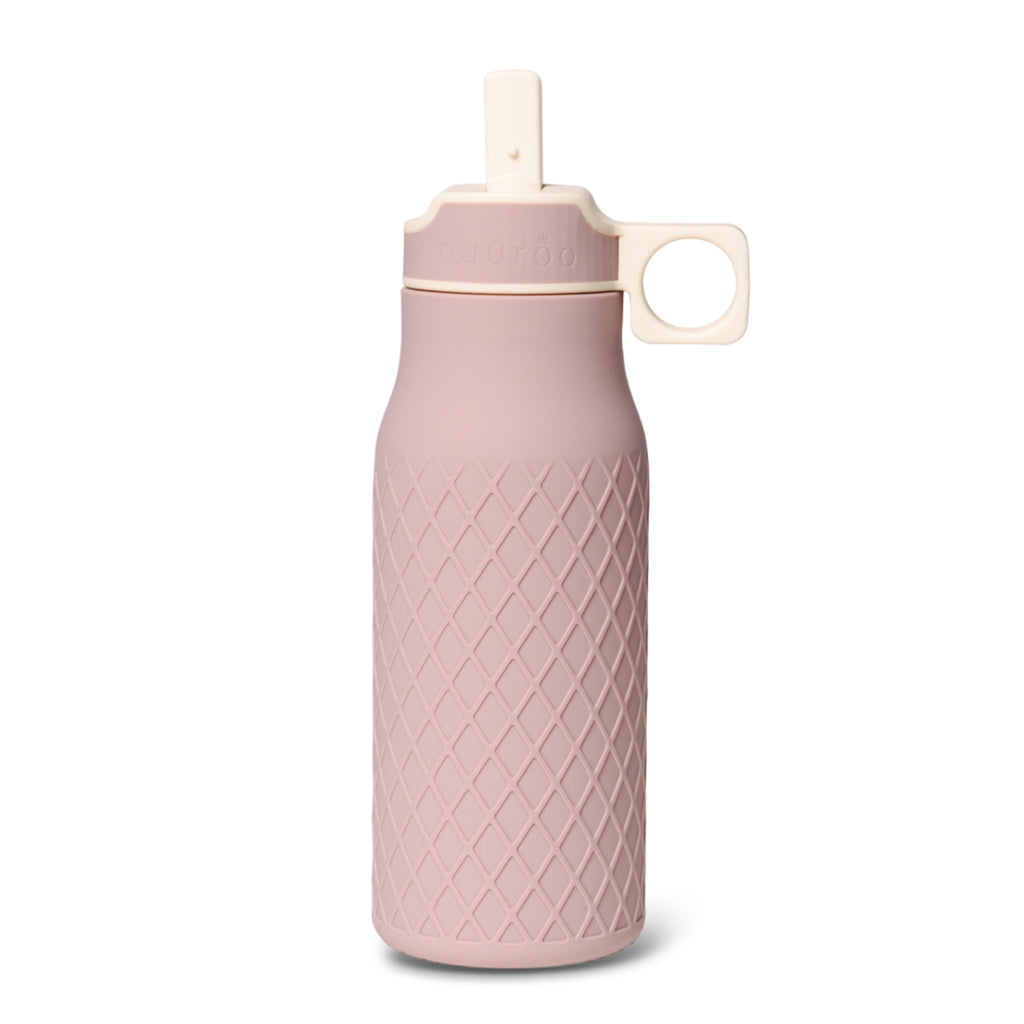 nuuroo Isa silicone drinking bottle 400 ml Drinking bottle Woodrose