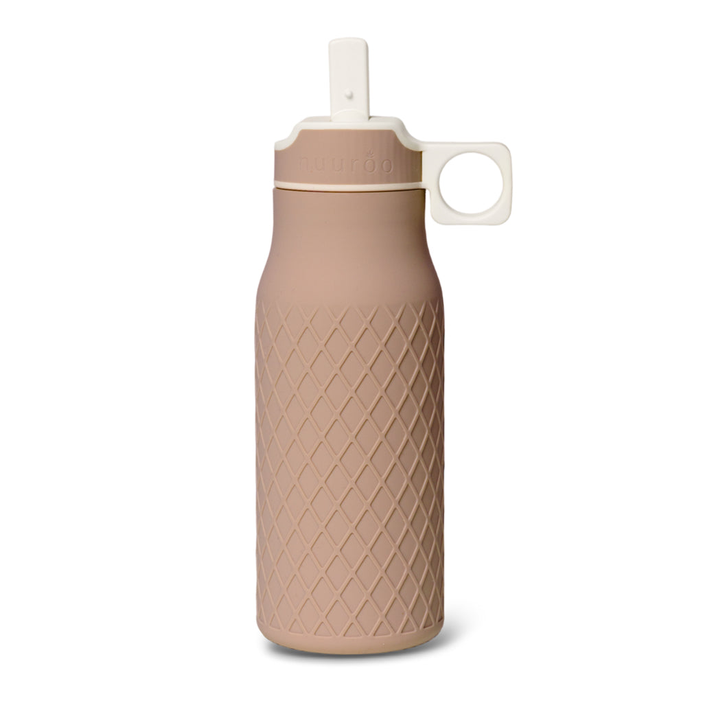 nuuroo Isa silicone drinking bottle 400 ml Drinking bottle Chocolate malt