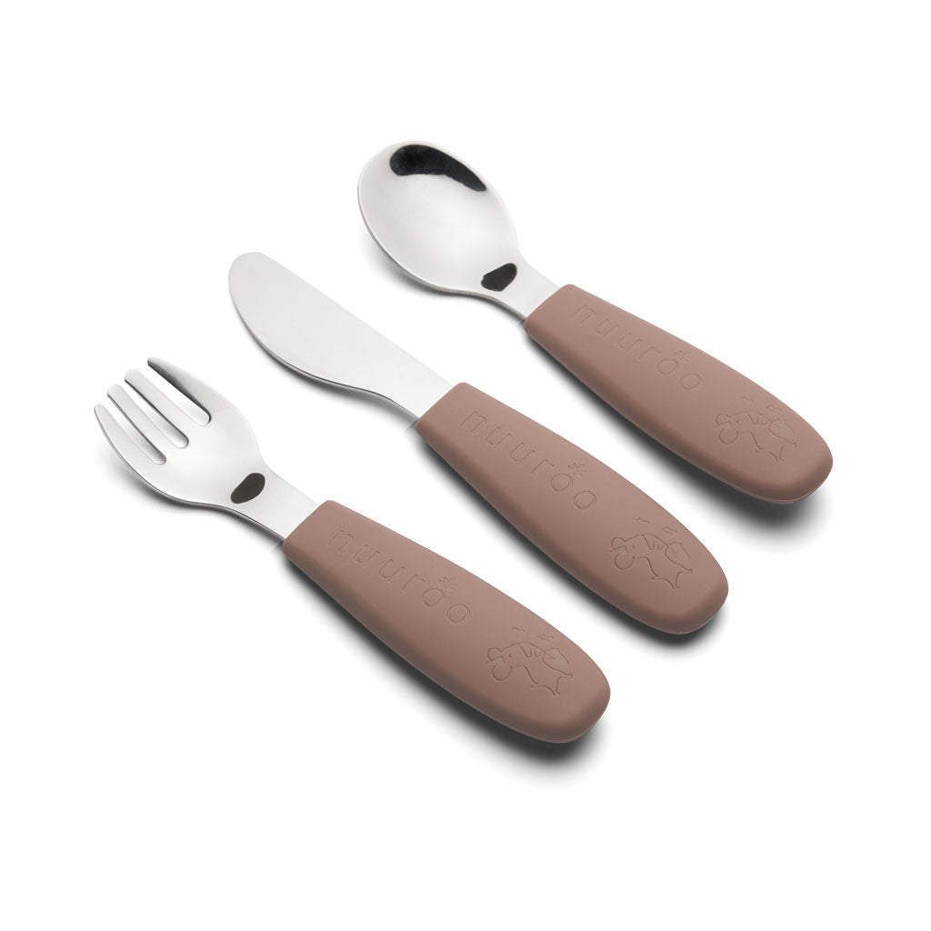 nuuroo Jana cutlery set 3 pack Cutlery Chocolate malt