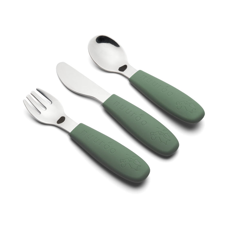 nuuroo Jana cutlery set 3 pack Cutlery Dusty green