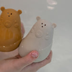 nuuroo Joa silicone bath toy 2 pack Toy Cream / brown mix