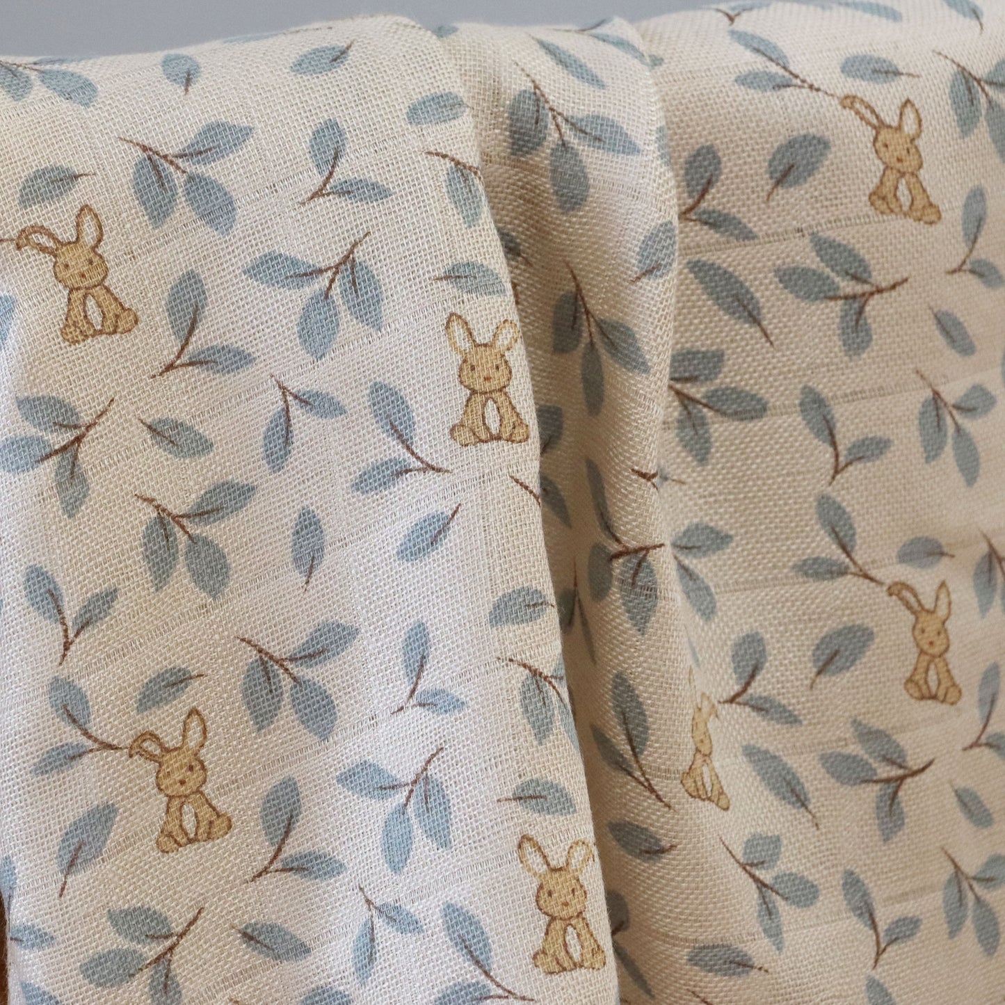 nuuroo Josefine bamboo muslin cloth 2-pack Muslin cloth Bunny leaf