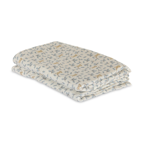 nuuroo Josefine bamboo muslin cloth 2-pack Muslin cloth Bunny leaf